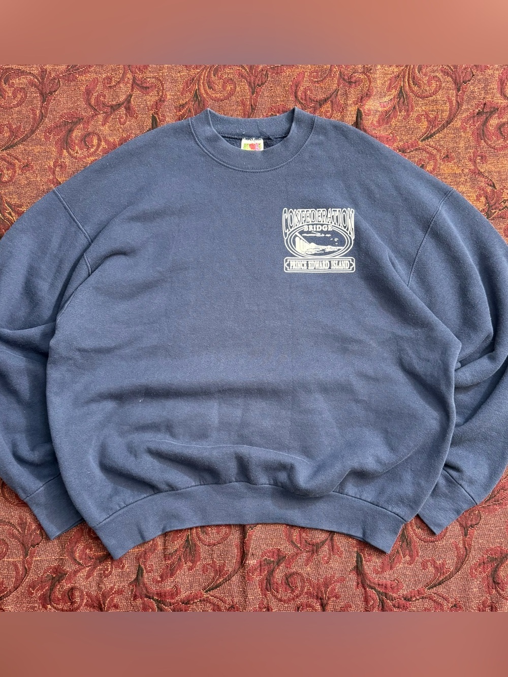 Vintage 90s Confederation Bridge PEI Fruit of the Loom Crewneck